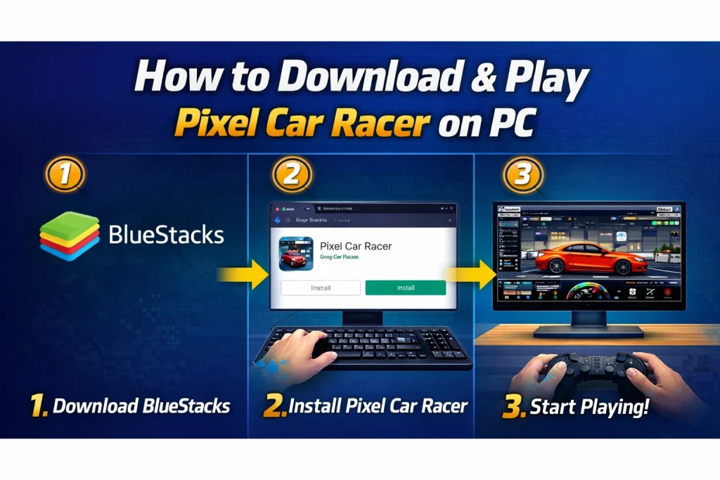 How to Download Pixel Car Racer PC