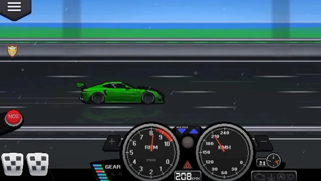 Lamborghini Aventador in Pixel Car Racer Mod APK